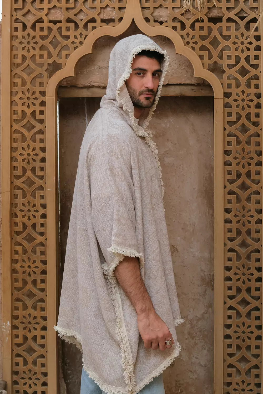 Sandstone Hooded Cape