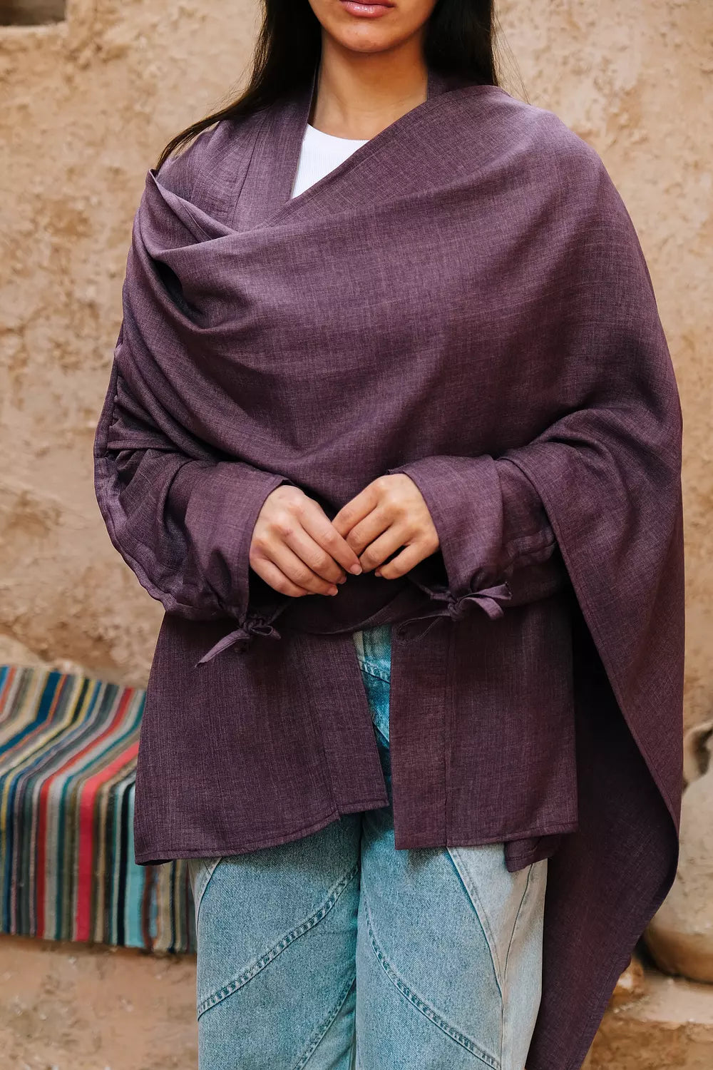 Mulberry Wrap Kaftan