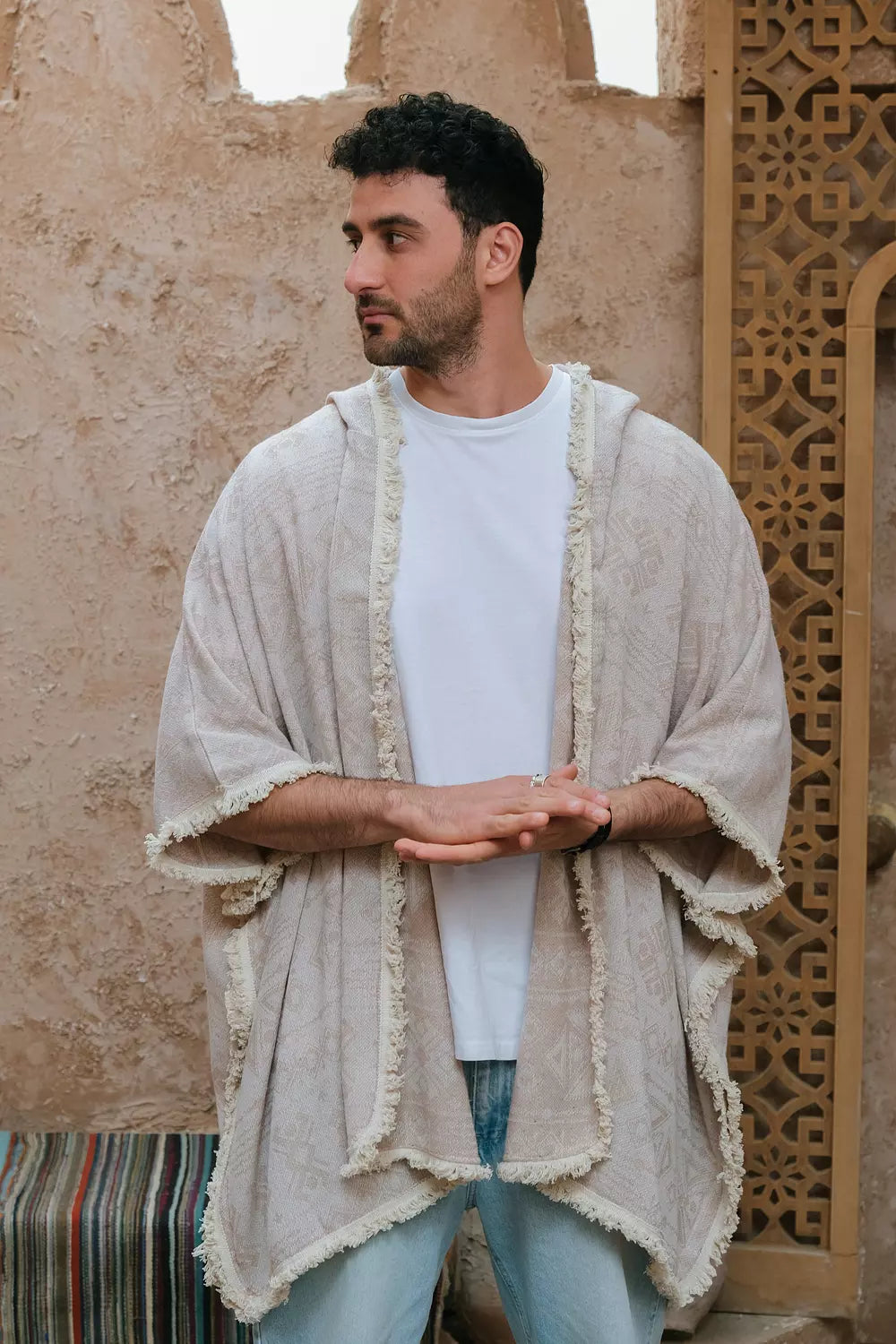 Sandstone Hooded Cape