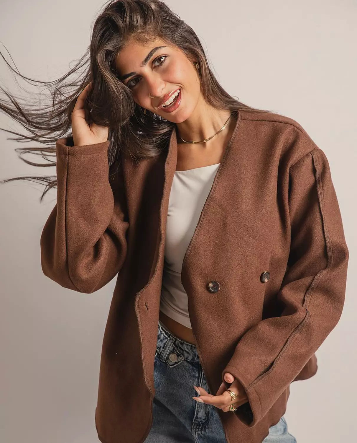 Hazelnut Wrap Jacket