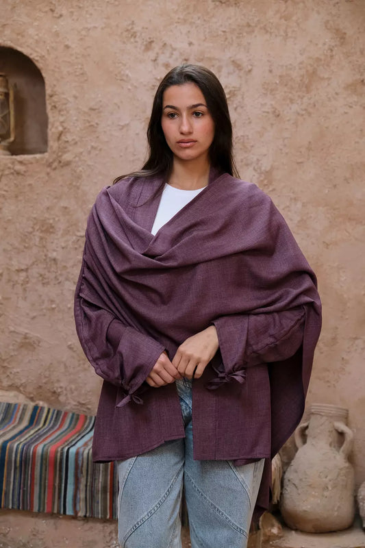 Mulberry Wrap Kaftan