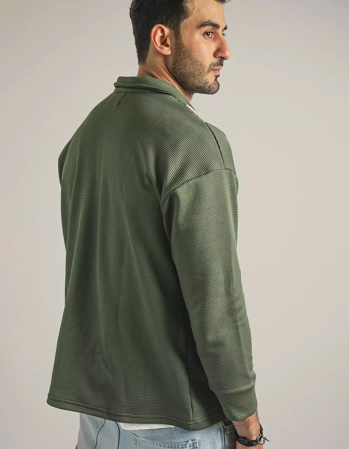 Olive Stripe Cardigan